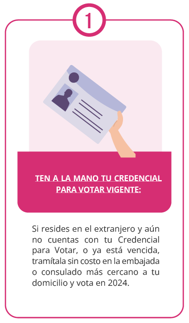 Ten a la mano tu credencial para votar vigente
